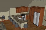 Kitchen View - Lake Cascade Garage Addition