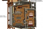Upper Level Living Area - Lake Cascade Garage Addition